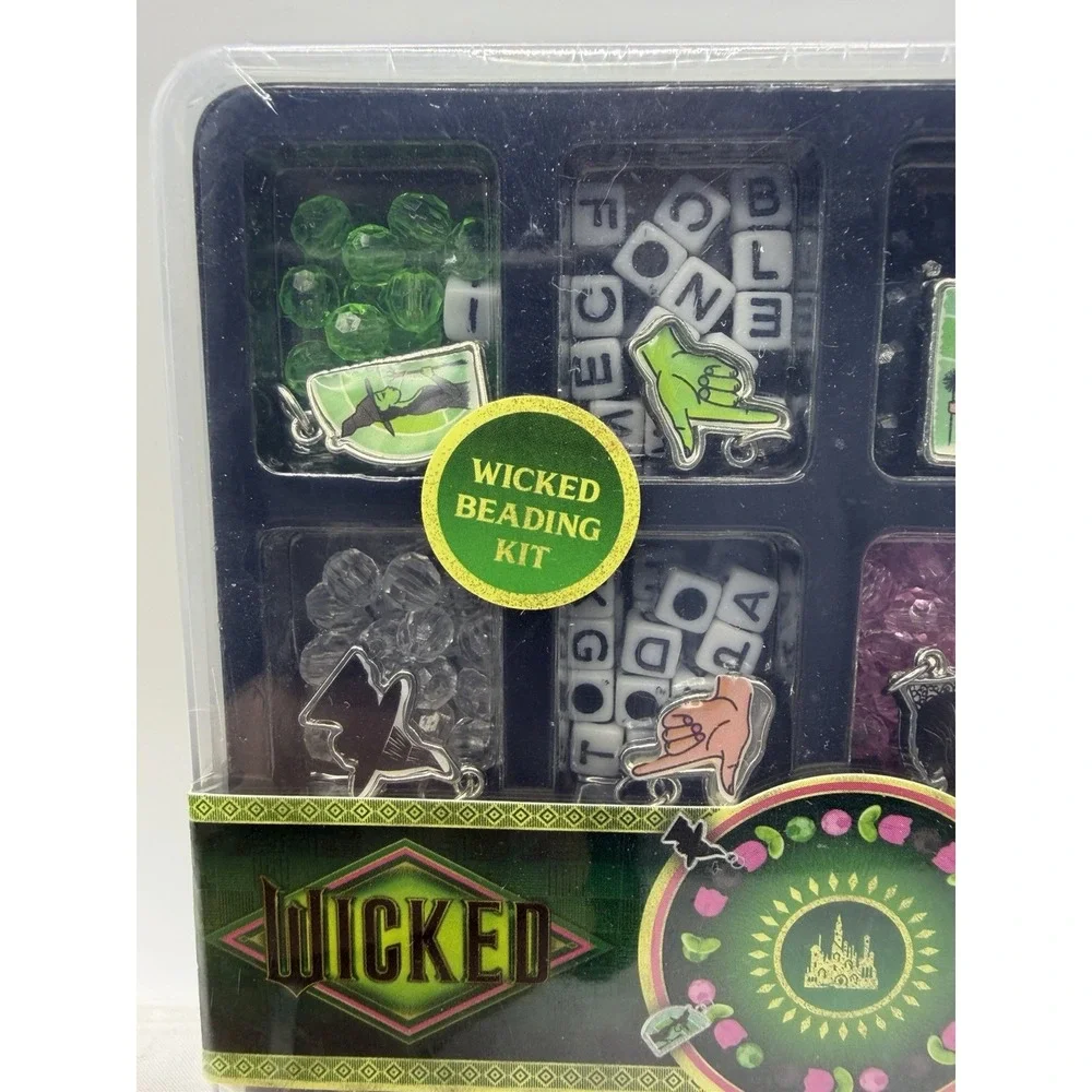Wicked Beading Kit Alphabet Beads Charms Jewelry Craft Set New - Picture 4 of 6